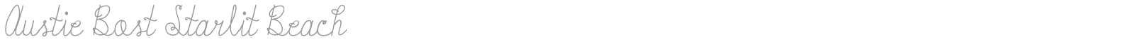 Austie Bost Starlit Beach font preview